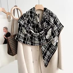 Handmade Silk Woolen Scarf Shawl Collection True Silk Hand Roll High End Gift for Women Fashionable All Seasons Wrap