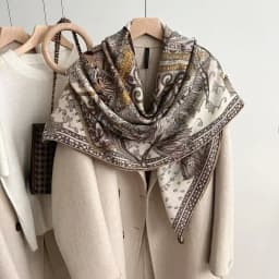 Handmade Silk Woolen Scarf Shawl Collection True Silk Hand Roll High End Gift for Women Fashionable All Seasons Wrap
