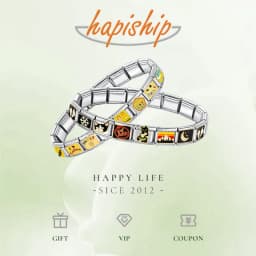 Hapiship 2025 New Fashion Number 0 1 2 3 4 5 6 7 8 9 Italian Charm Fit 9mm Stainless Steel Bracelet Making Women Jewelry DJ1449