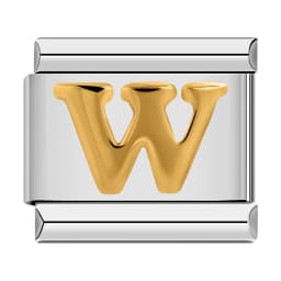 2025 New Fashion 26 English Letter Italian Charm Chain DIY Bracelet Gold Plated Letter Neutral Jewelry