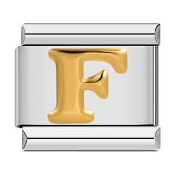 2025 New Fashion 26 English Letter Italian Charm Chain DIY Bracelet Gold Plated Letter Neutral Jewelry