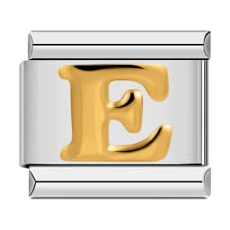 2025 New Fashion 26 English Letter Italian Charm Chain DIY Bracelet Gold Plated Letter Neutral Jewelry