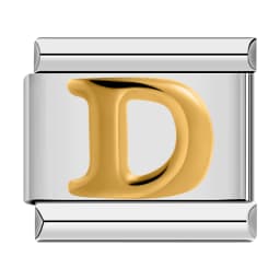 2025 New Fashion 26 English Letter Italian Charm Chain DIY Bracelet Gold Plated Letter Neutral Jewelry