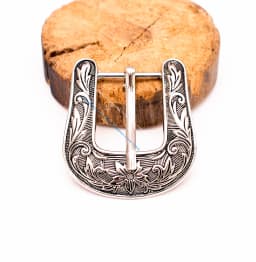 1 inch Western Cowboy Cowgirl Ranger Rodeo 3 PCS Set Belt Buckle Floral Engraved Jeans Belt Buckle Replacement