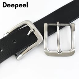 1Pc 35/40mm Stainless Steel Man Belt Buckle for 33/38cm Waistband Head Men Jeans Pin Clasp Belts DIY Leather Crafts Accessories