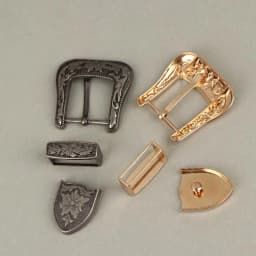 1/2Sets Vintage European & American Style Metal Belt Buckle Floral Engraved Pin Buckle Classic Retro Waistband Clasp​