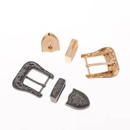 1/2Sets Vintage European & American Style Metal Belt Buckle Floral Engraved Pin Buckle Classic Retro Waistband Clasp​