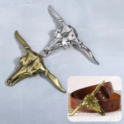 New Sale Western Cowboy Retro Zinc Alloy Cow Head Shaped Belt Buckle Accessories Diy Men's Versatile And Stylish Belt Decoration