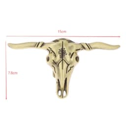 New Sale Western Cowboy Retro Zinc Alloy Cow Head Shaped Belt Buckle Accessories Diy Men's Versatile And Stylish Belt Decoration