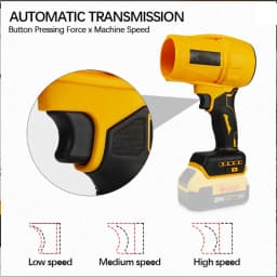 Cordless High Power Turbo Jet Fan 700W/300W Electric Wireless Air Blower Violent Car Pet Dryer for Makita/Milwauk