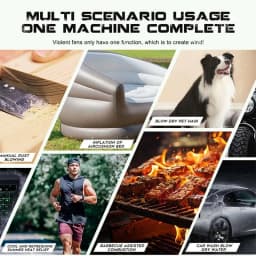 Cordless High Power Turbo Jet Fan 700W/300W Electric Wireless Air Blower Violent Car Pet Dryer for Makita/Milwauk