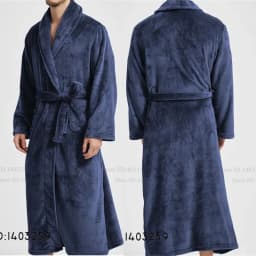 Winter Thicken Flannel Long Robe Couple Sleepwear Kimono Bathrobe Gown Loose Casual Male Homewear Nightwear Coral Fleece Pajama