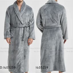 Winter Thicken Flannel Long Robe Couple Sleepwear Kimono Bathrobe Gown Loose Casual Male Homewear Nightwear Coral Fleece Pajama