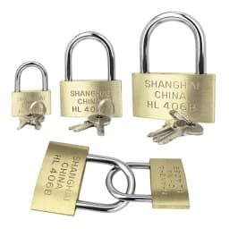 Copper Padlock Small Locks for Luggage Case Locker Home Improvement Hardware 20mm 25mm 30mm 40mm 50mm Include 3Keys