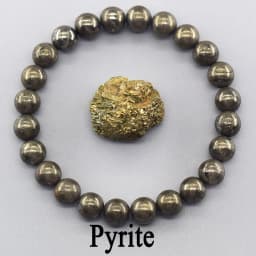 Original Pyrite Beaded Bracelet Men Women Natural Hematite Stone Pyrite Ore Strand Energy Bangle Slimming Health Care Jewelry