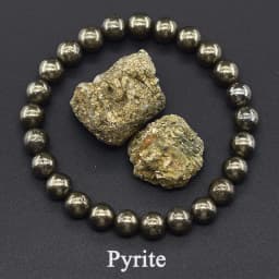 Original Pyrite Beaded Bracelet Men Women Natural Hematite Stone Pyrite Ore Strand Energy Bangle Slimming Health Care Jewelry