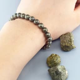 Original Pyrite Beaded Bracelet Men Women Natural Hematite Stone Pyrite Ore Strand Energy Bangle Slimming Health Care Jewelry