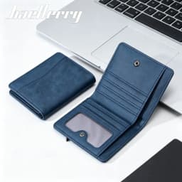 New Simple Short Men Wallet High Quality Card Holder Zipper Coin Pocket Large Capacity Card Bag Carbon Fiber Male Purses