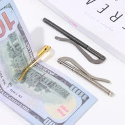1Pc Portable Money Clip Metal Cash Holder Spring Clamp Bar Wallet Replace Parts Simple Bifold Durable Wallet Accessory 4Colors