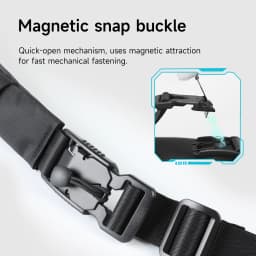 Tigernu Men Waterproof Crossbody Sling Bag Magnetic Buckle Multi Pocket Chest Bag For Travel Daily Commute