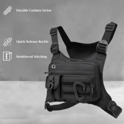 Chest Bags Outdoor Chest Bag For Men and Women, Tactical Vest For Running, Cycling, EDC Chest Pack Rig For Sports and Workouts