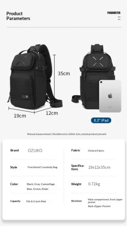 Men's Outdoor Leisure Cycling Crossbody Bag High-Quality Shoulder Bag Travel Waterproof Sports Fitness Chestbag