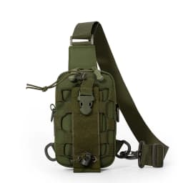 Outdoor Tactical Chest Bag Walkie-Talkie Nylon Cloth Bag Outdoor Sports Cycling Fitness Backpack Key Bag Multi-Pocket Bag Student