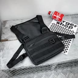 Lightweight Running Vest Backpacks Outdoor Cycling Bag Men Hiking Marathon Chest Rig Bag Storage Pocket Unisex Sports Chest Pack