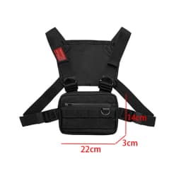 Men Sports Chest Pack Outdoor Cycling Bag Unisex Hiking Marathon Chest Rig Bag Storage Pocket Lightweight Running Vest Backpacks