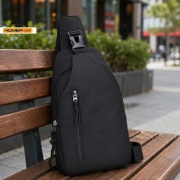 Women Chest Bag, Men Casual Single Shoulder Crossbody Bag, Anti‑Splash Trendy Chest Bag for Smart Commuting Travel Cycling