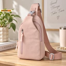 Women Chest Bag, Men Casual Single Shoulder Crossbody Bag, Anti‑Splash Trendy Chest Bag for Smart Commuting Travel Cycling