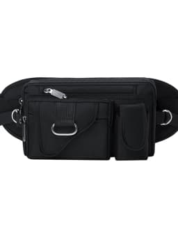 Outdoor Sports Thickened Oxford Cloth Waist Bag Unisex Large Capacity Waterproof Single Shoulder Crossbody Bag for Hiking And...
