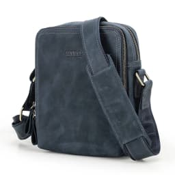 CONTACT'S Vintage Men's Messenger Bag Crazy Horse Genuine Leather Shoulder Bags Brand Design Male Bag High Quality Travel Bolsos