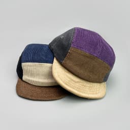 Japanese Embroidery Color Block Baseball Hats New Unisex Corduroy Breathable Retro Sunshade Versatile Street Fashion Peaked Caps