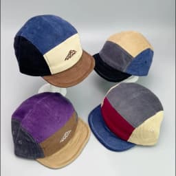Japanese Embroidery Color Block Baseball Hats New Unisex Corduroy Breathable Retro Sunshade Versatile Street Fashion Peaked Caps