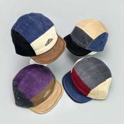 Japanese Embroidery Color Block Baseball Hats New Unisex Corduroy Breathable Retro Sunshade Versatile Street Fashion Peaked Caps