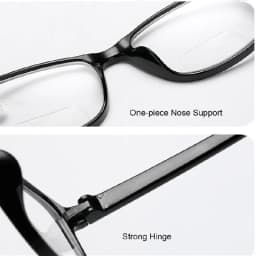 Unisex Square Bifocal Reading Glasses Men Women Vintage Far Near Sighted Eyeglasses Black Frame Clear Lens Presbyopia Eyewear