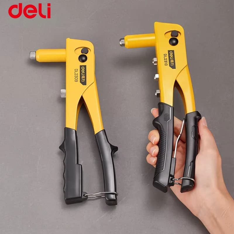 20Cr Steel Jaw One-Hand Rivet Gun Quick-Change 4 Nozzles 2.4/3.2/4/4.8mm Pop Riveter Heavy Duty Blind Rivet Tool Sheet Metal