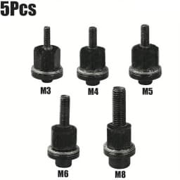5pcs M3 + M4 + M5 + M6 + M8 Hand Rivet Nut Gun Head Nuts Simple installation Riveter Rivnut Tool Accessory For Nuts