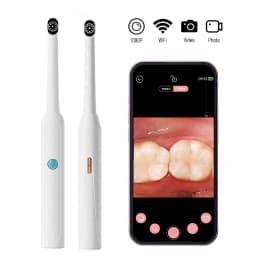 WiFi Oral Endoscope Wireless Visual HD Borescope with 8 LED Light Handheld Oral Care for iPhone, Android