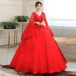 New Gold Embroidery Long Puffy Dress Host Performance Graduation Dress Birthday Party Bride Bridesmaid Dress Prom Dresses