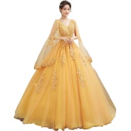 New Gold Embroidery Long Puffy Dress Host Performance Graduation Dress Birthday Party Bride Bridesmaid Dress Prom Dresses