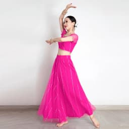 Iman's Dance Ethnic Style Dance Costume Skirt Large Swing Dancer's Outfit Harmonious Set Women's Traditional Stage Clothing