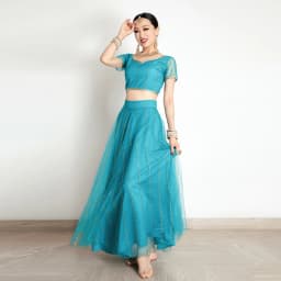Iman's Dance Ethnic Style Dance Costume Skirt Large Swing Dancer's Outfit Harmonious Set Women's Traditional Stage Clothing