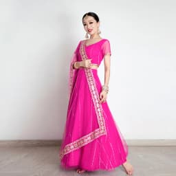 Iman's Dance Ethnic Style Dance Costume Skirt Large Swing Dancer's Outfit Harmonious Set Women's Traditional Stage Clothing