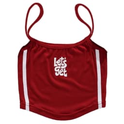 Red Jazz Dance Performance Outfit Children's Street Dance Show Costume Girls Trendy Fashion Set Kids Pants Suit Cotton Blend