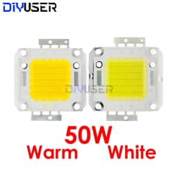 DIYUSER 10W 20W 30W 50W 100W White/Warm white LED CHIP Integrated High Power Lamp Beads 24*44mil 32V-34V 3200K-6500K 600-3000MA