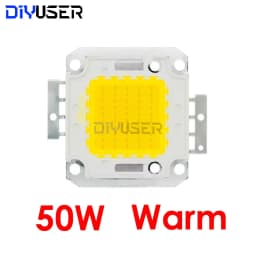 DIYUSER 10W 20W 30W 50W 100W White/Warm white LED CHIP Integrated High Power Lamp Beads 24*44mil 32V-34V 3200K-6500K 600-3000MA