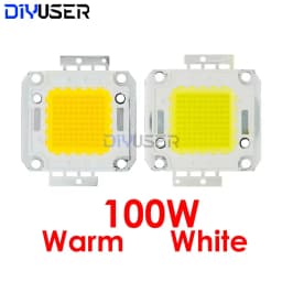 DIYUSER 10W 20W 30W 50W 100W White/Warm white LED CHIP Integrated High Power Lamp Beads 24*44mil 32V-34V 3200K-6500K 600-3000MA
