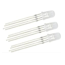 50PCS 5MM High Brightness Full Color LED Light Emitting Diode Four Pin Red Green Blue Three Color RGB Seven Color Light
